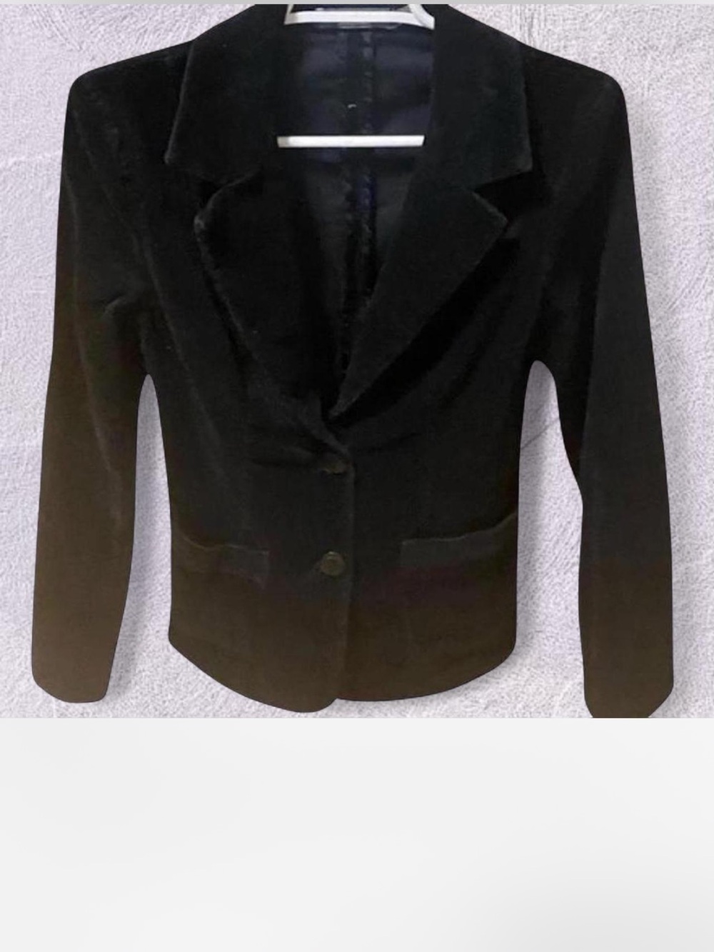 Vintage Y2K BISOU BISOU
Black Single Breasted Corduroy Blazer Jacket Size 4